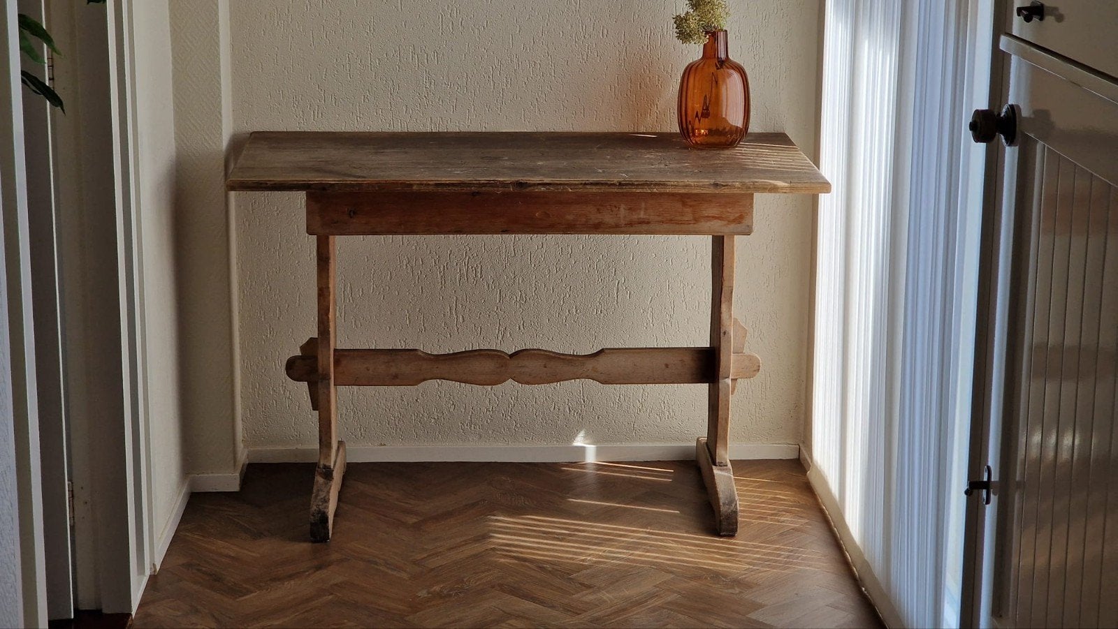 Oud Frans houten tafeltje - 120x58x78 cm, Ophalen