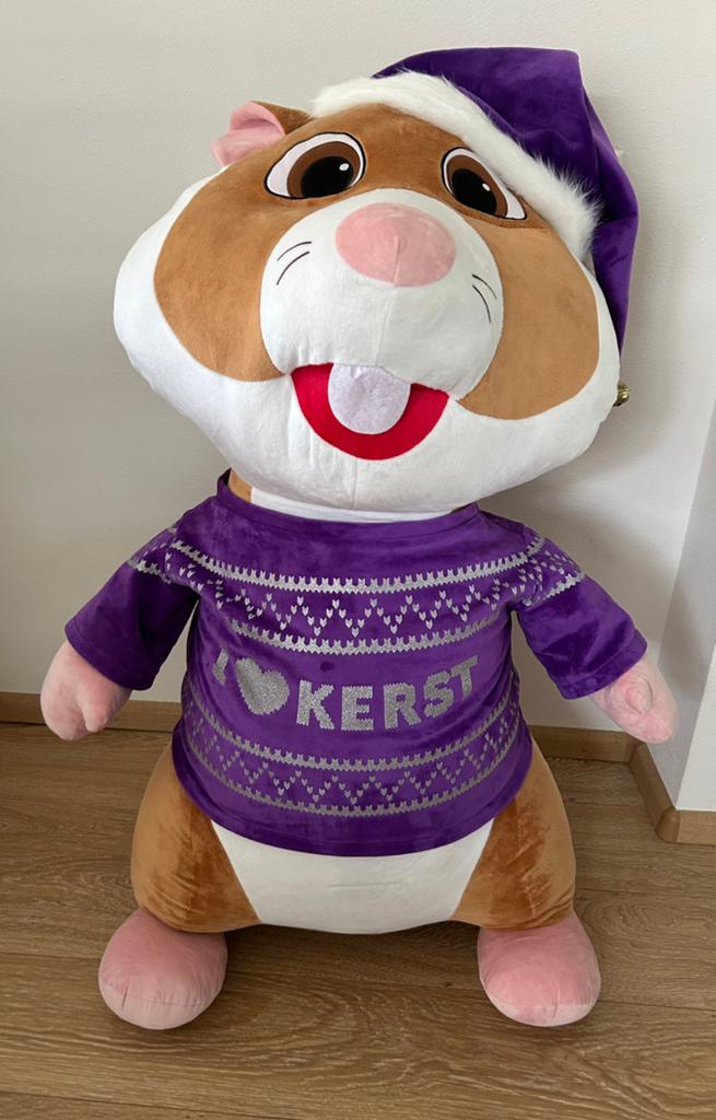 XL kersthamster Albert Heijn/ AH, Kinderen en Baby's, Speelgoed | Knuffels en Pluche, Ophalen, Overige typen, Nieuw, Met label