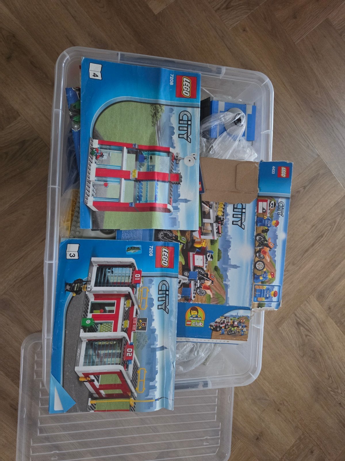 Grote partij LEGO City en losse bouwstenen