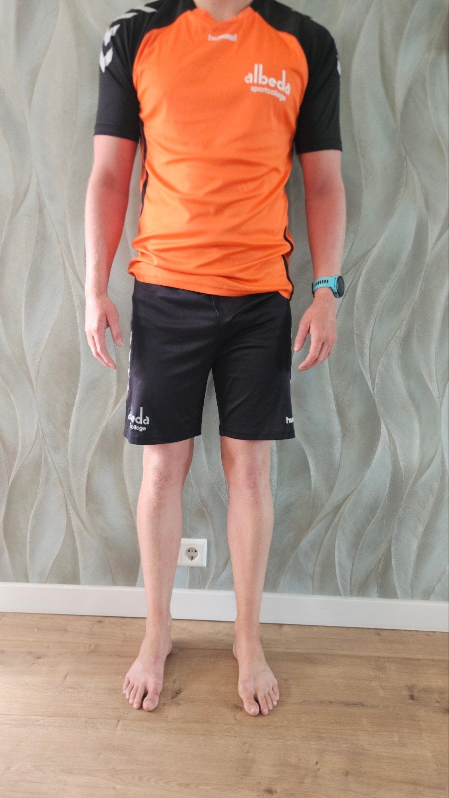 Albeda Sport College maat L Hummel sport kleding oranje/zwar, Maat 52/54 (L), Meerkleurig, Ophalen of Verzenden, Zo goed als nieuw