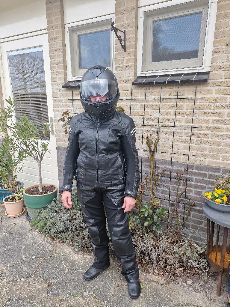 Leren motorpak dames  incl. toebehoren, Motoren, Kleding | Motorkleding, Ophalen, Combipak, Richa, Dames