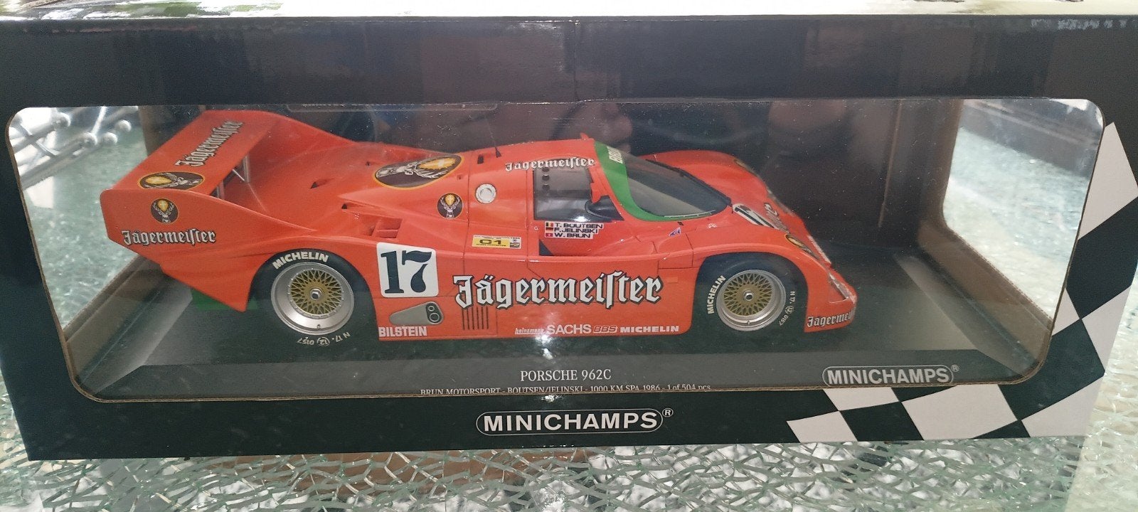 Porsche 962C Minichamps.Mint met ovp., Hobby en Vrije tijd, Ophalen of Verzenden, Nieuw, Auto, MiniChamps