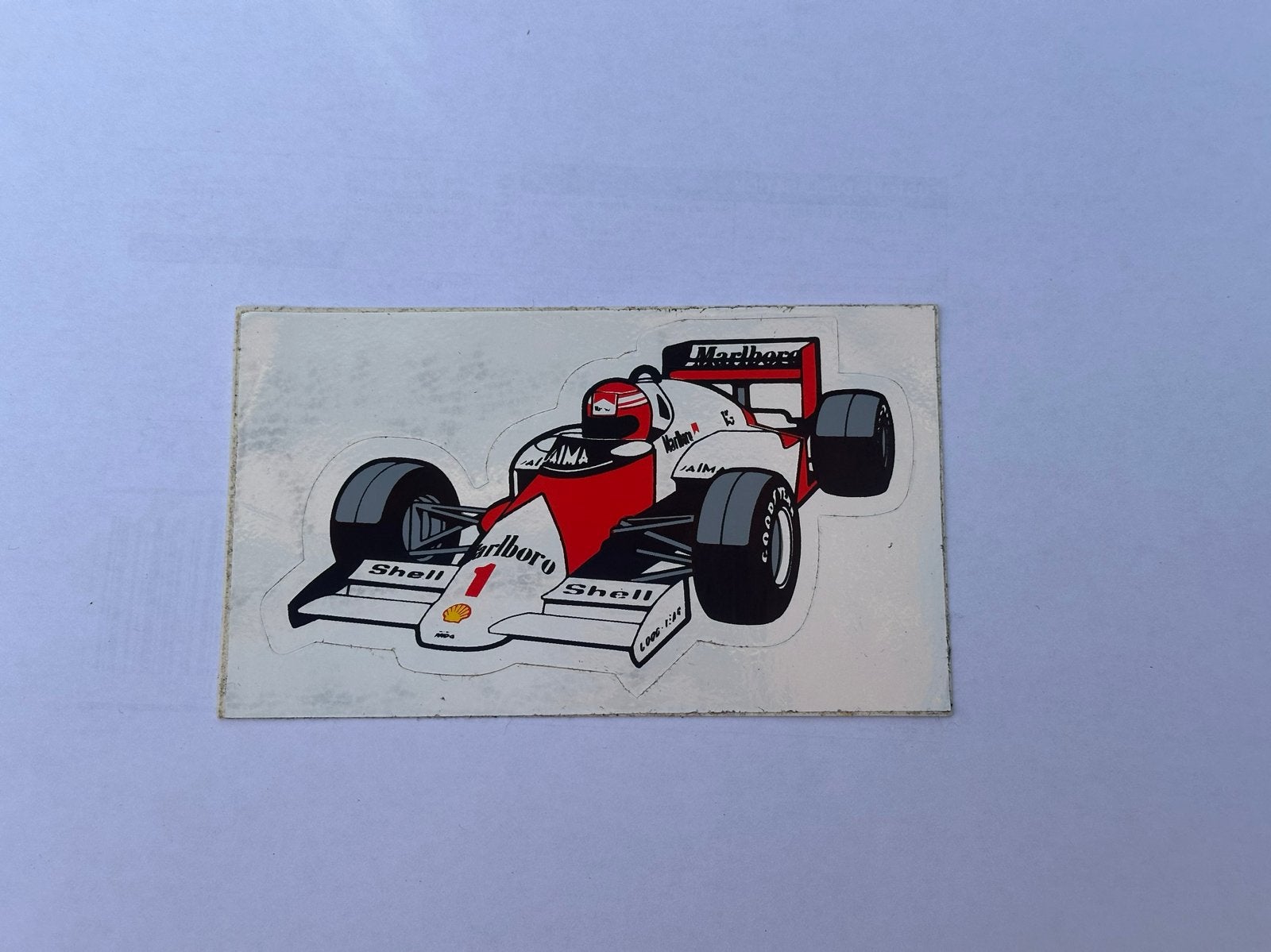 Vintage Marlboro McLaren F1 Sticker – Ayrton Senna, Verzamelen, Ophalen of Verzenden, Gebruikt, Sport