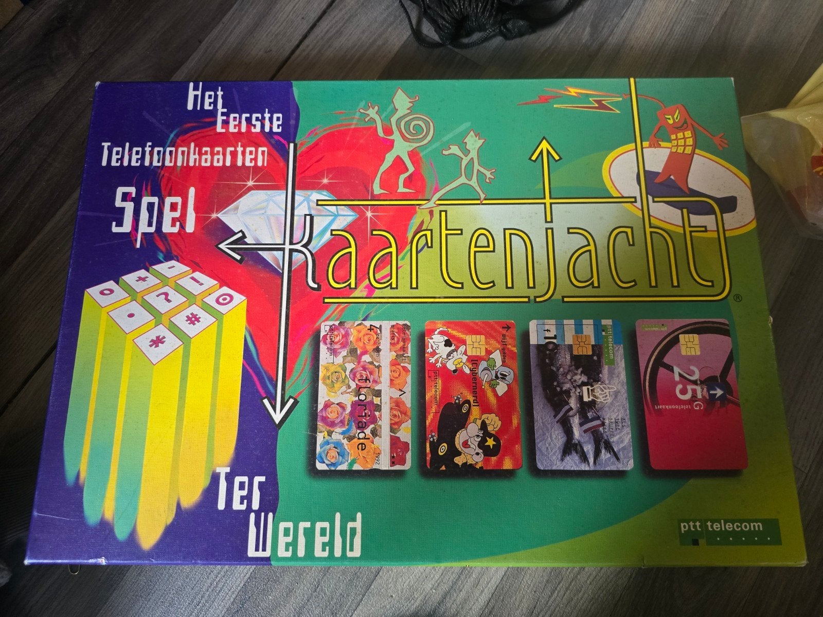 Kaartenjacht: Het Eerste Telefoonkaarten Spel Ter Wereld, Hobby en Vrije tijd, Ophalen of Verzenden, Gebruikt, PTT Telecom