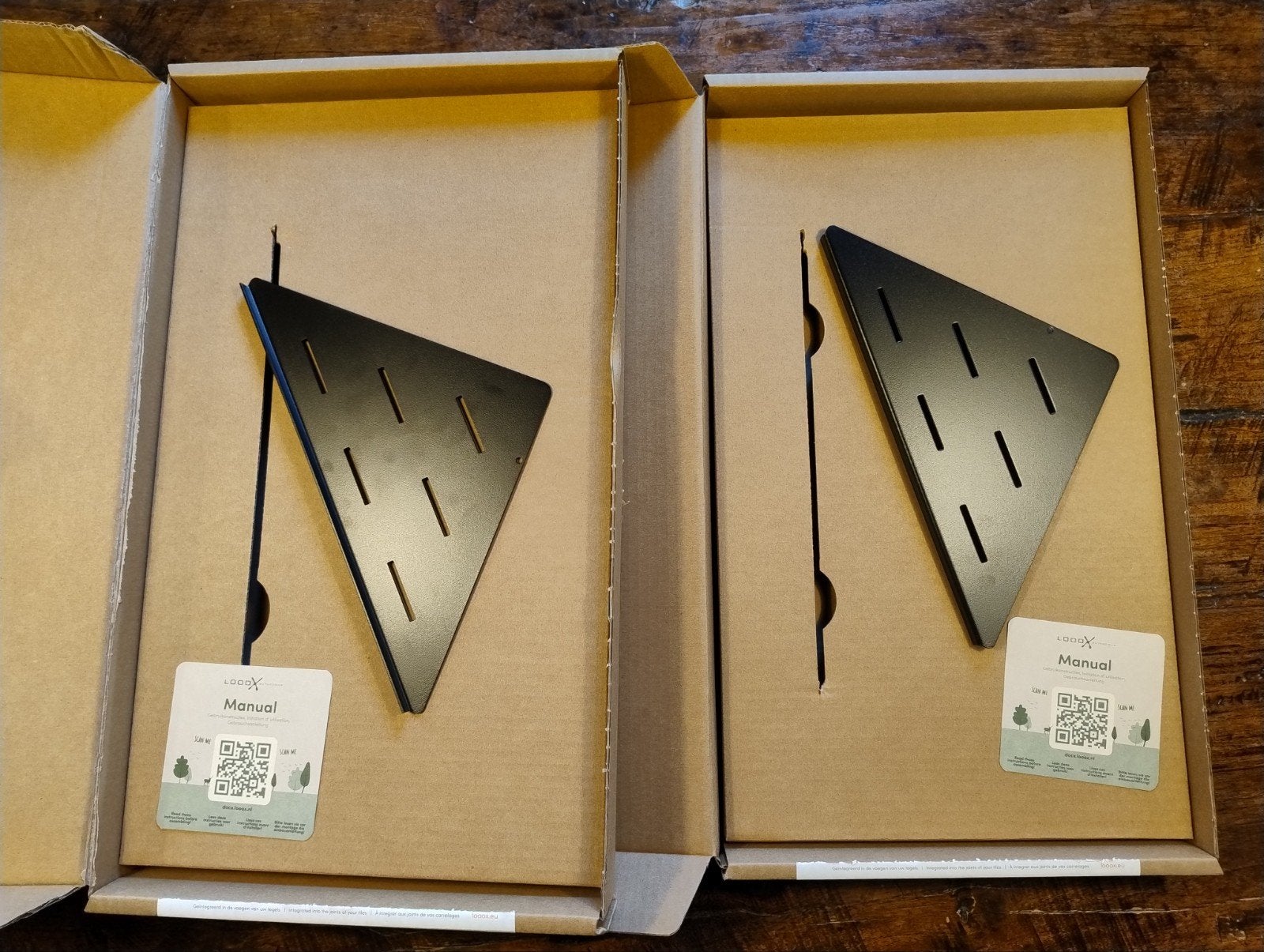 2x LOOOX hoekplankjes (mat zwart), Minder dan 50 cm, Overige typen, Nieuw, Ophalen of Verzenden