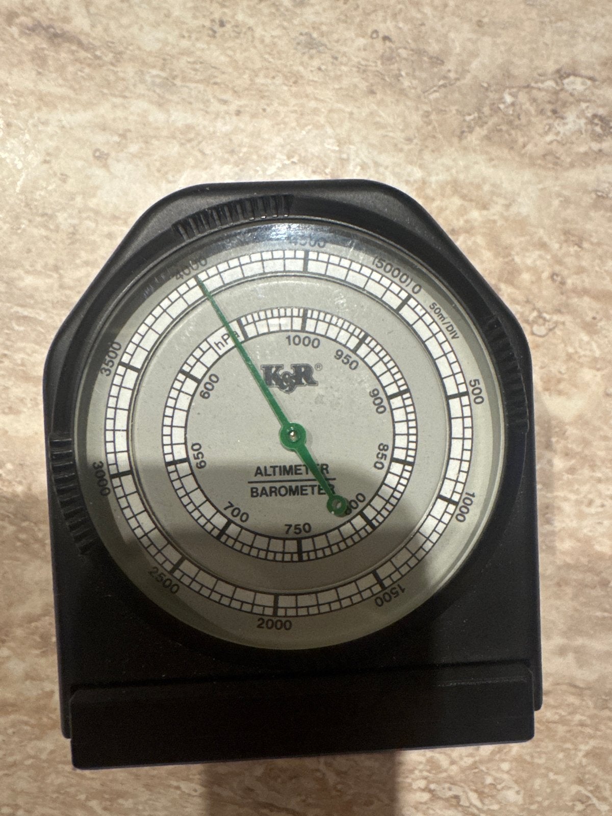 K&R Altimeter Barometer met Kompas en Thermometer, Ophalen of Verzenden, Gebruikt, Barometer