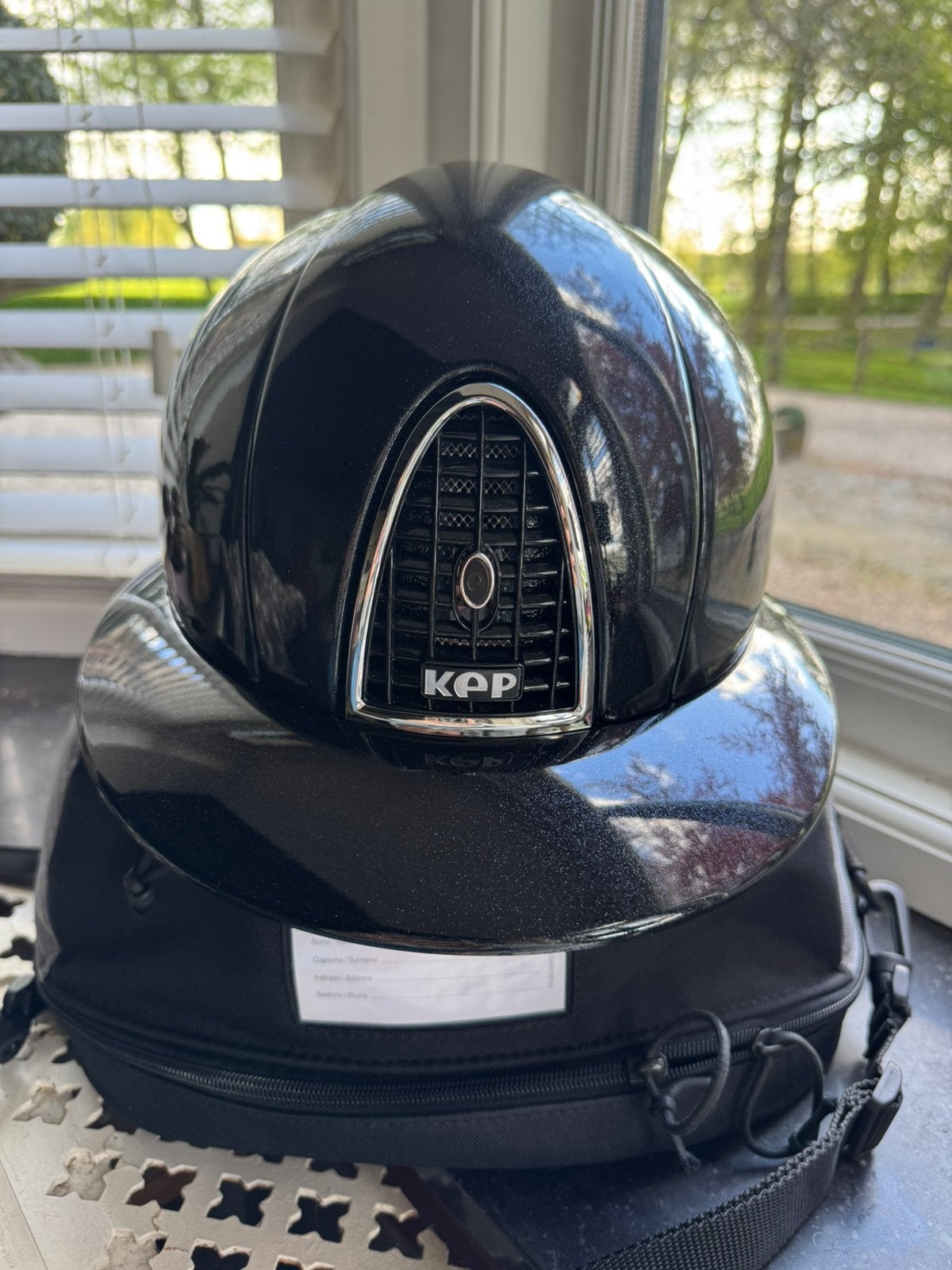 Nieuwe Kep Italia 1.0 Metal Diamond zwart, Dieren en Toebehoren, Paardrijkleding, Ophalen of Verzenden, Nieuw, Dressuur, Rijhelm/cap