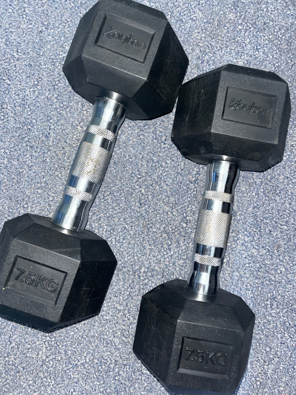 2x Kaytan dumbbells 7.5kg, Ophalen, Gebruikt, Armen, Dumbbell