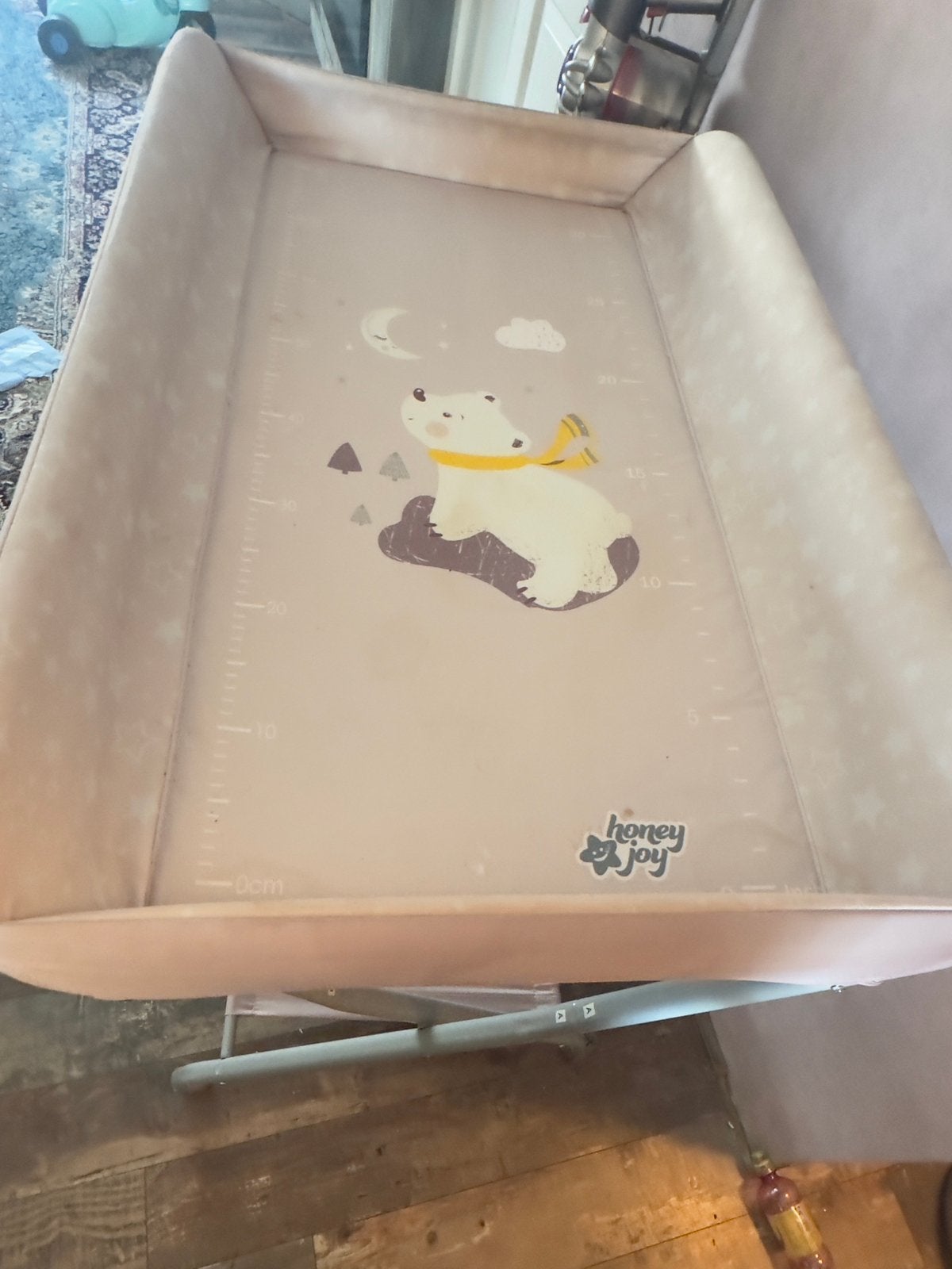 Opvouwbare luiertafel / verschoontafel met opbergruimte, Ophalen of Verzenden, Zo goed als nieuw, Reisbedje