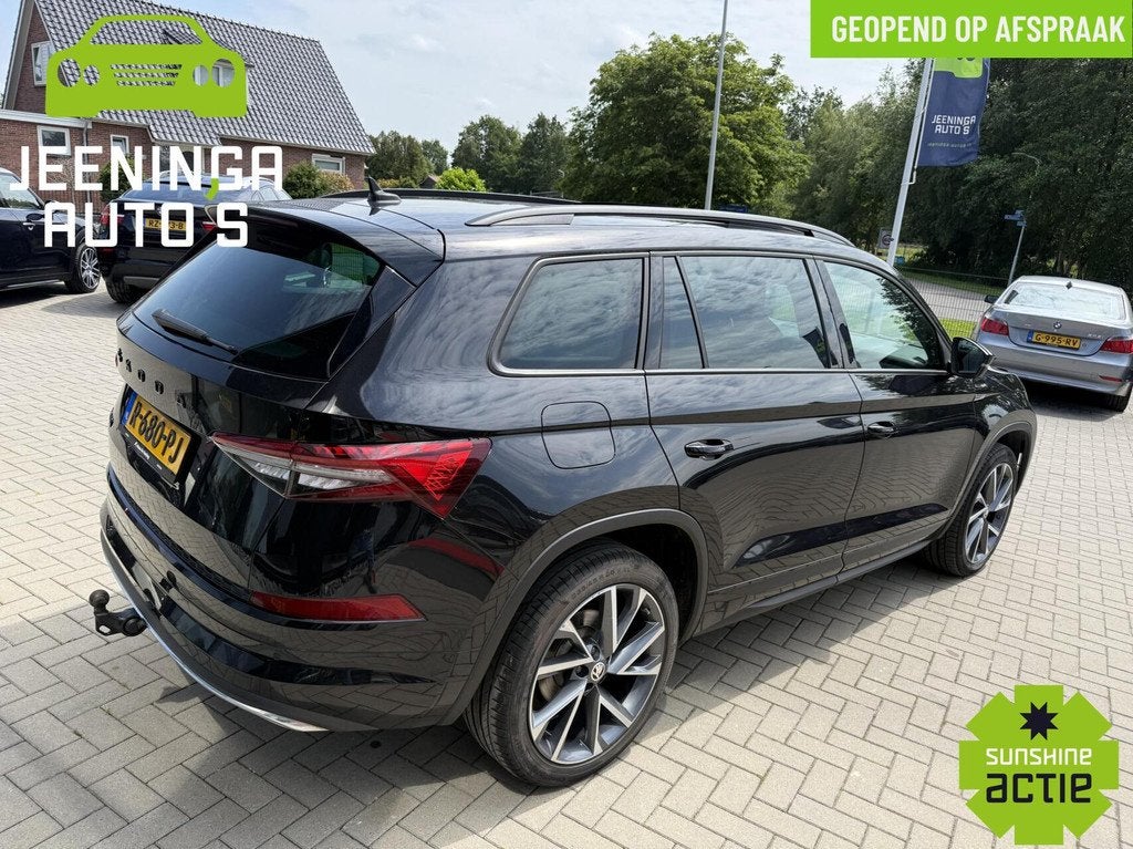 Skoda Kodiaq 1.5 TSI Sportline Business|Pano|Memory|Camera|E, Auto's, Skoda, 4 cilinders, 150 pk, Zwart, SUV of Terreinwagen
