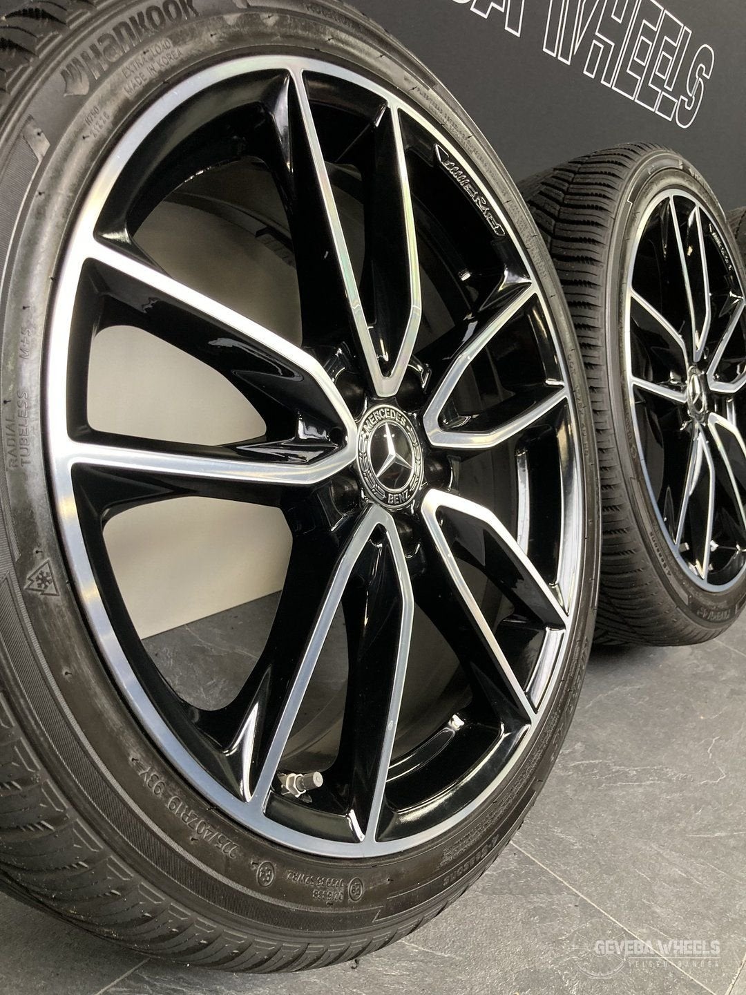 19” originele Mercedes A W177 AMG velgen + allseason banden, 19 inch, Gebruikt, -, -