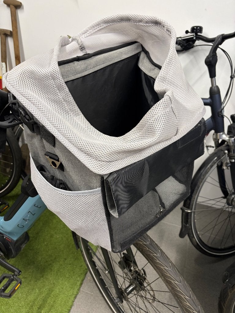 Fietshondenmand (voor aan het stuur), Dieren en Toebehoren, Ophalen, Zo goed als nieuw, Stof