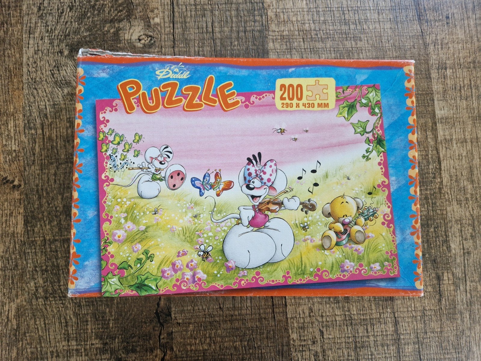 Puzzel diddl 200 stukjes diddlina pimboli vintage retro, Verzamelen, Ophalen of Verzenden, Zo goed als nieuw, Overige typen