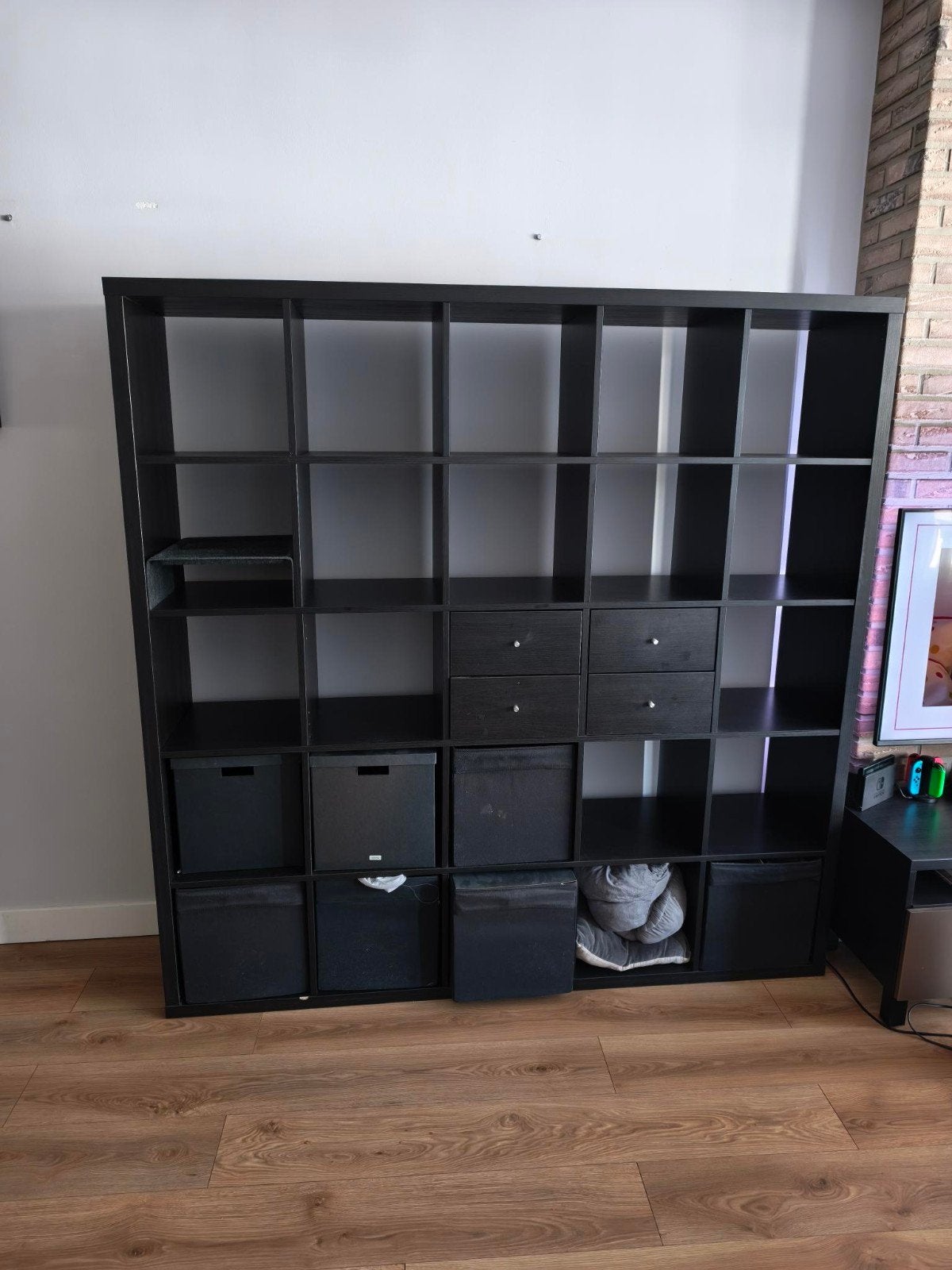 IKEA Kallax 5x5 (182x182cm) met lades en deuren, Ophalen, Gebruikt