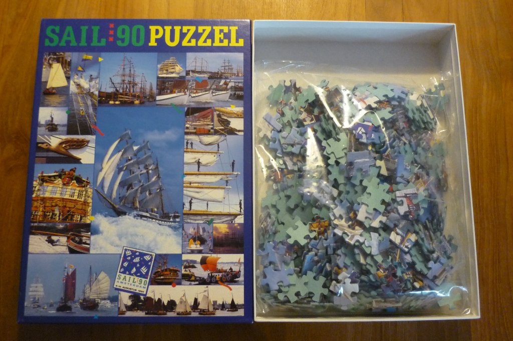 Foto 4 van SAIL 90 legpuzzel (Amsterdam 9-14 aug. 1990) 550 stukjes.