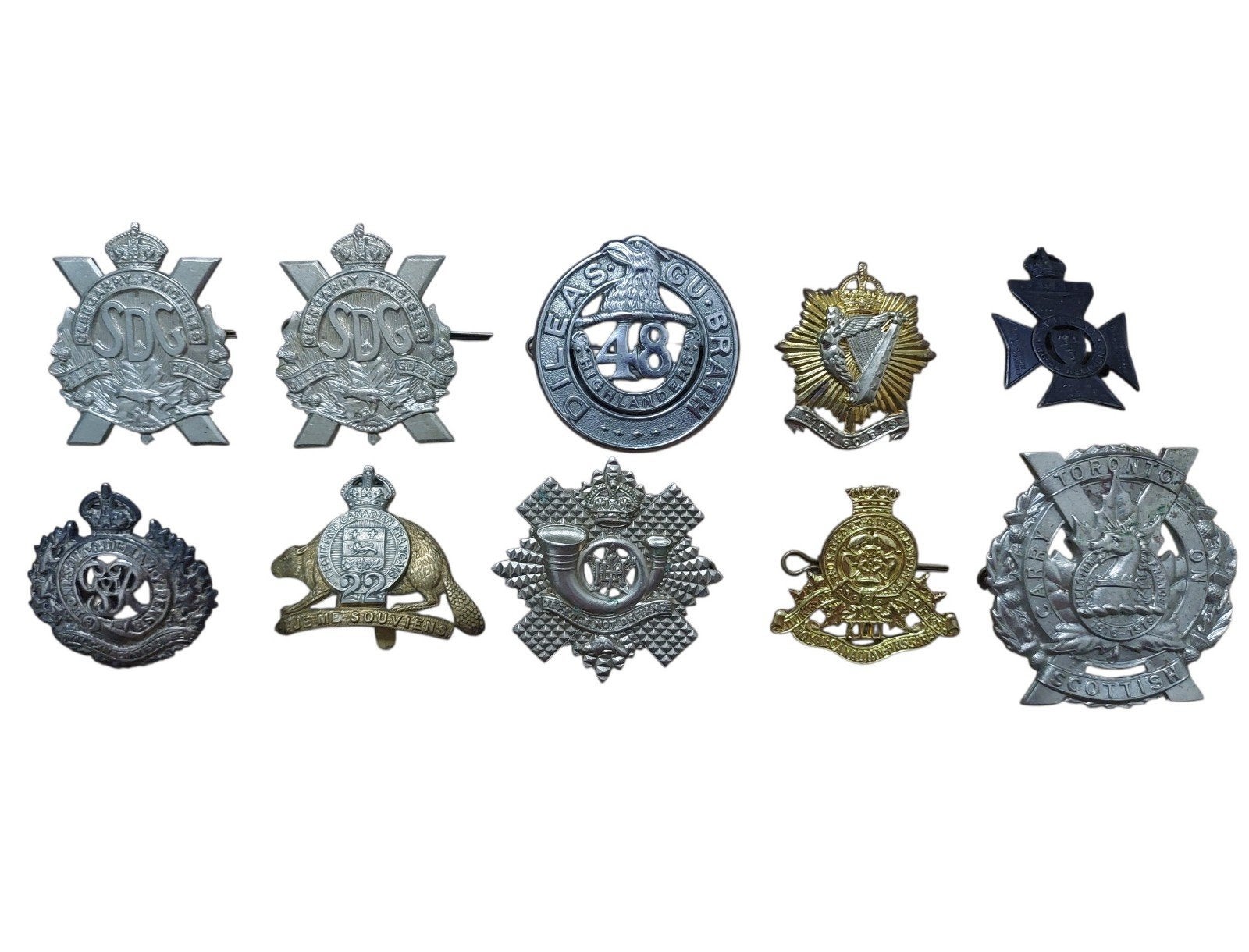 Canadese WOII Cap Badges, Verzenden, Buiten bedrijf, /, Engeland