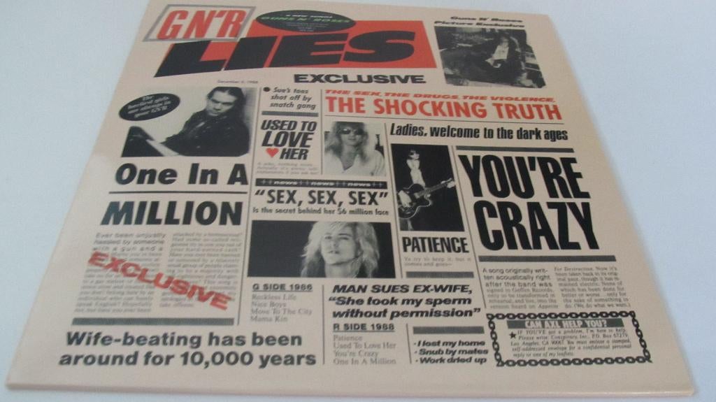 Guns 'N Roses -  Lies ( lp), Cd's en Dvd's, Vinyl | Hardrock en Metal, Verzenden, Zo goed als nieuw