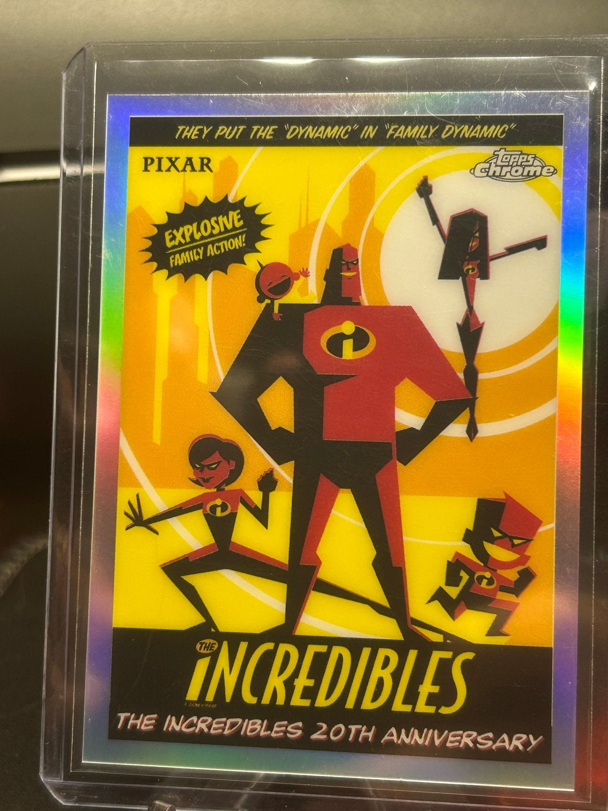 The Incredibles 20th Anniversary Topps Chrome Pixar Kaart, Ophalen of Verzenden, Zo goed als nieuw