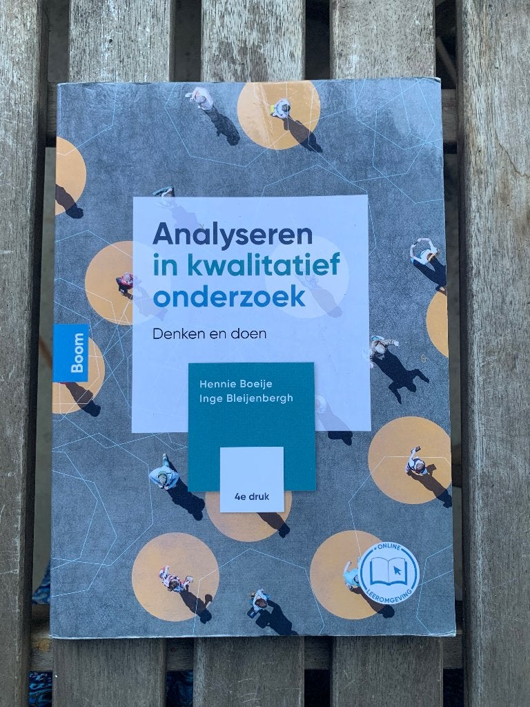 Analyseren in Kwalitatief Onderzoek, Boeken, Gelezen, Boom, Ophalen of Verzenden, WO