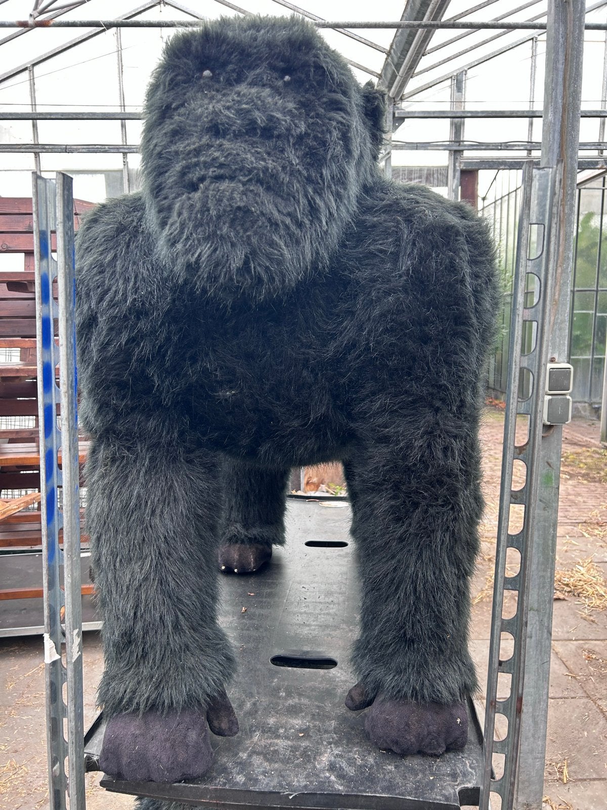Grote pluche gorilla decoratie, Ophalen, Gebruikt