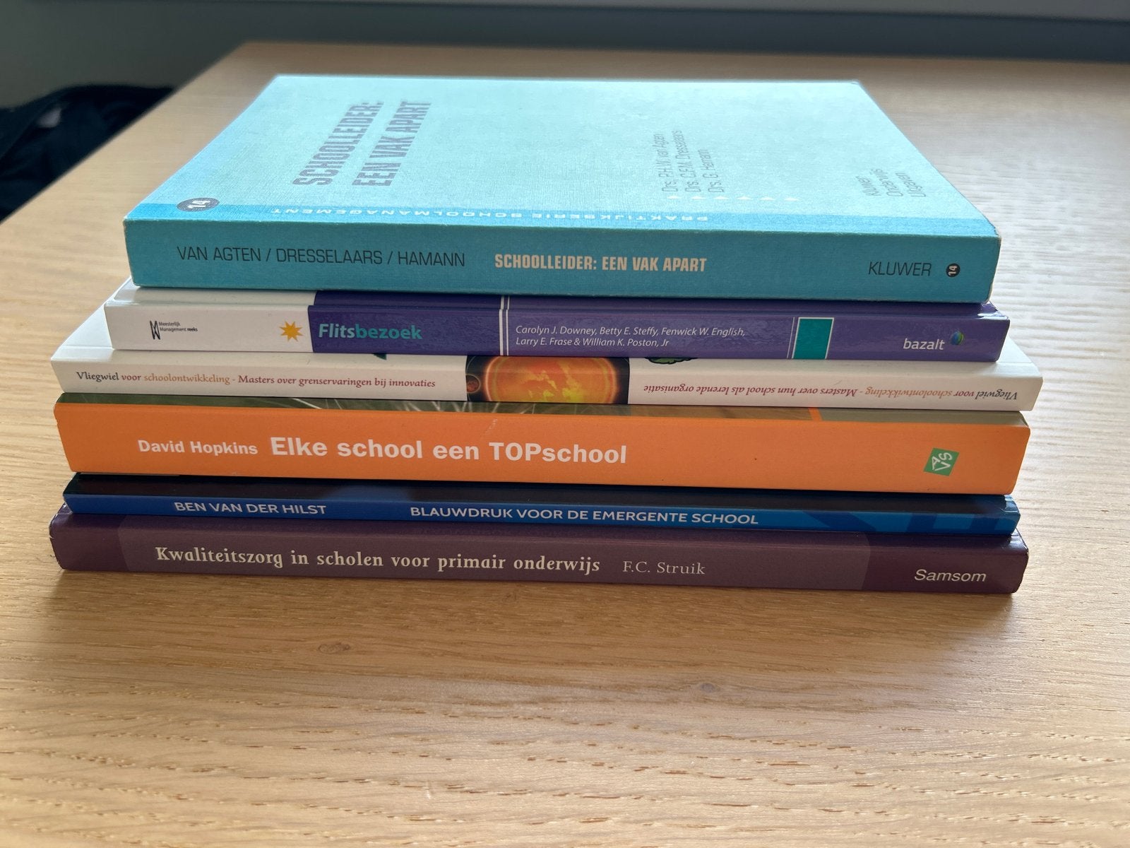 Boeken over onderwijs en schoolontwikkeling (6 stuks), Ophalen of Verzenden, Gamma, Gelezen, HBO