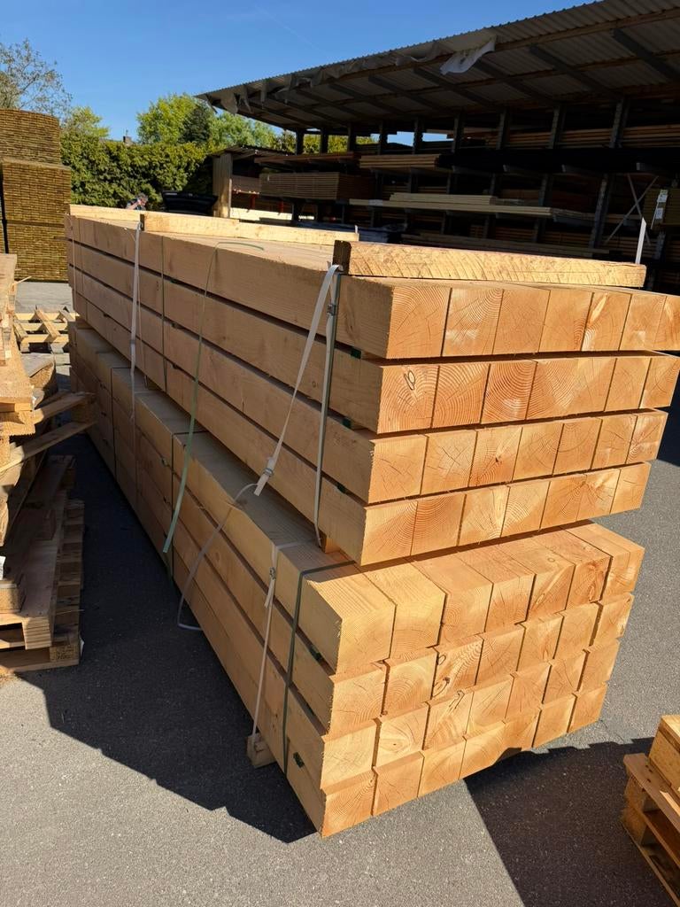 Douglas paal 15x15 400cm NIEUW! 56 stuks PARTIJ, Tuin en Terras, Palen, Balken en Planken, Ophalen, Nieuw, 250 cm of meer, Palen