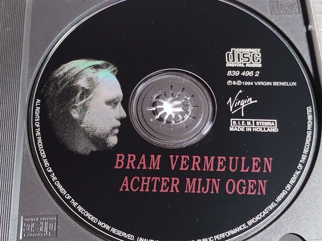 Bram Vermeulen ‎– Achter Mijn Ogen, Ophalen of Verzenden, Zo goed als nieuw, Levenslied of Smartlap
