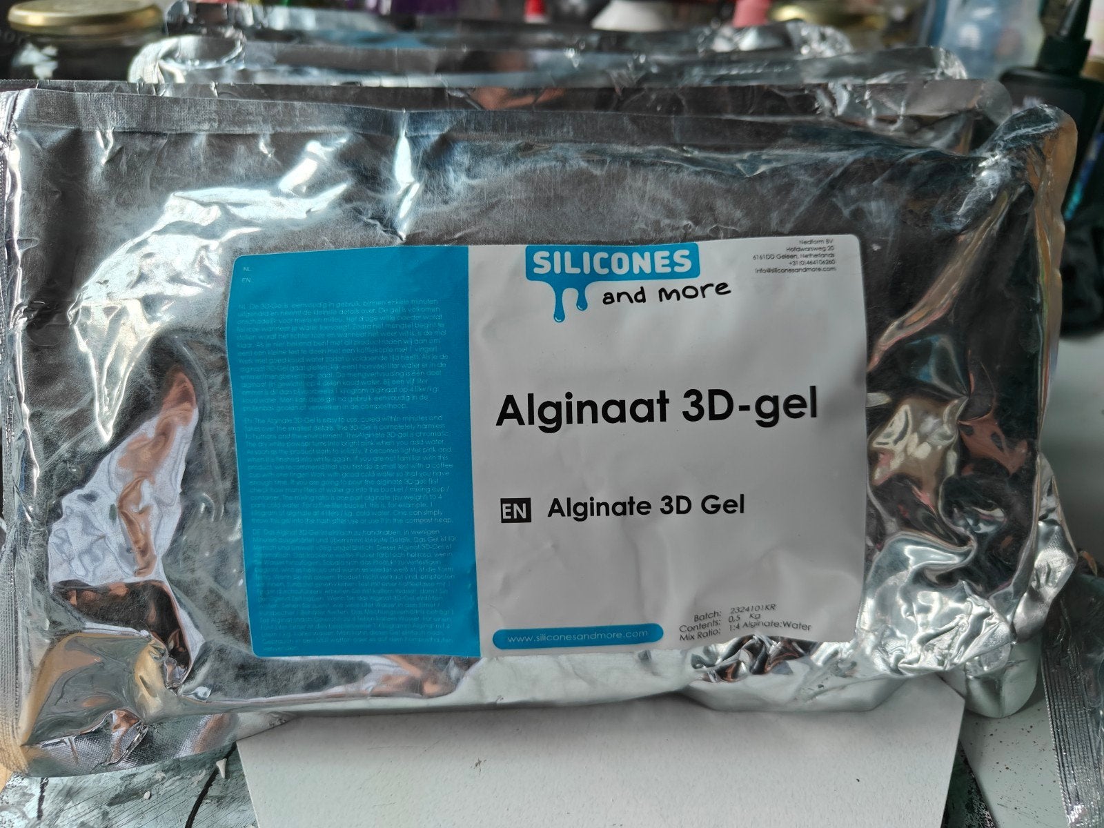 Alginaat 3D gel voor BodyCasting, Ophalen, Nieuw