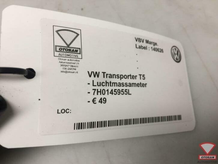 vw transporter t5 luchtmassameter 7h0145955l, Gebruikt, Volkswagen, Volkswagen AG, Berliner Ring 2
38440  Wolfsburg, DE