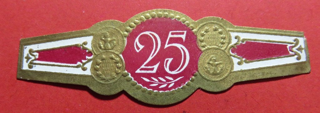 Reclamebandje '25', Verzenden, Gebruikt, Sigarenbandjes