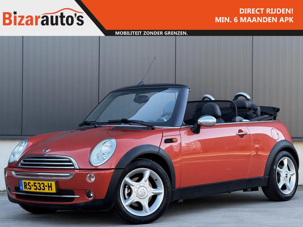 Mini Mini Cabrio 1.6 One / Nette staat / Windscherm / Goed o, Auto's, Gebruikt, Zwart, Cabriolet, 4 stoelen