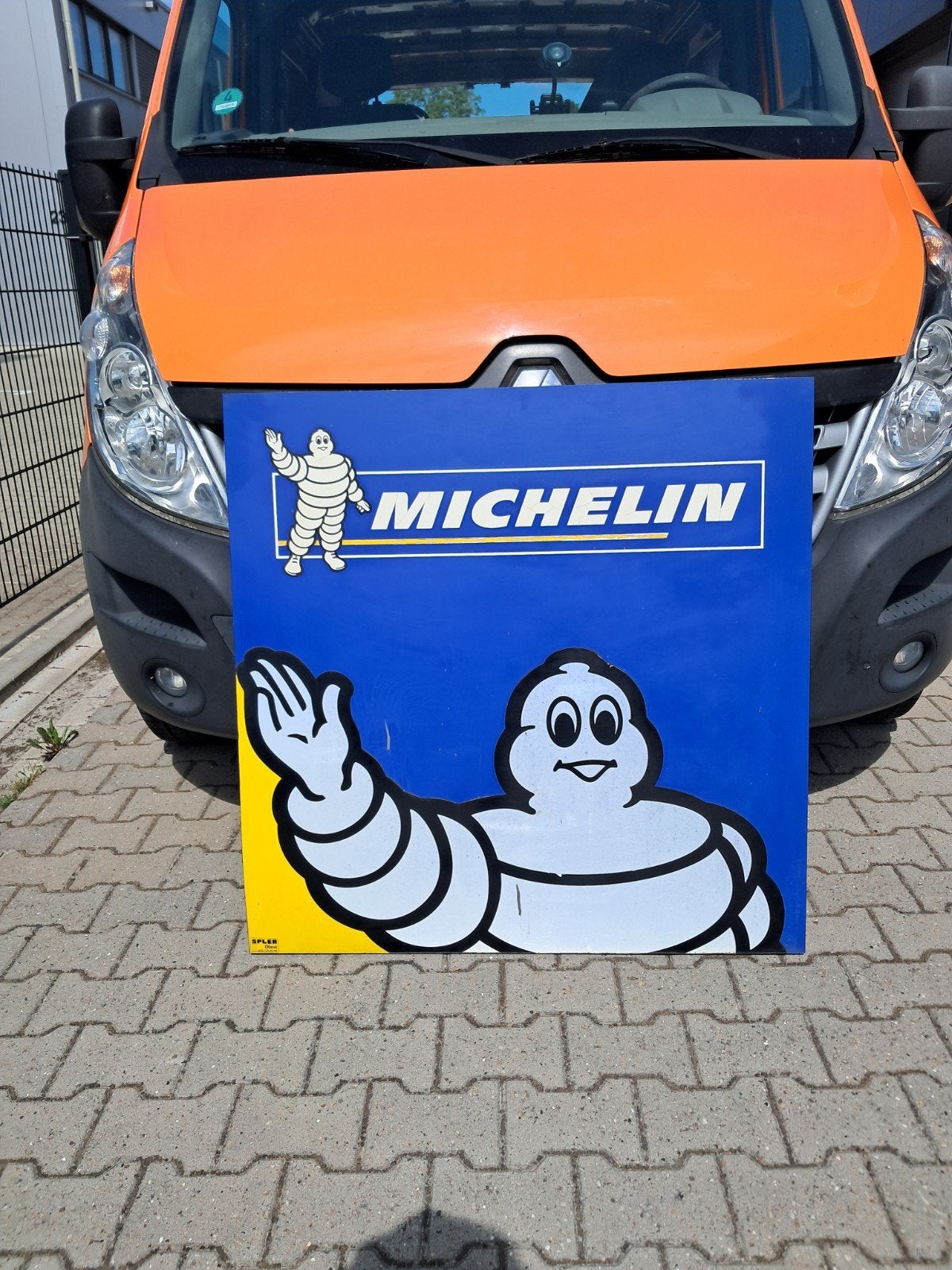 Michelin reclame 100cm zeldzaam, kom je weinig tegen., Ophalen, Reclamebord, Eu, Gebruikt