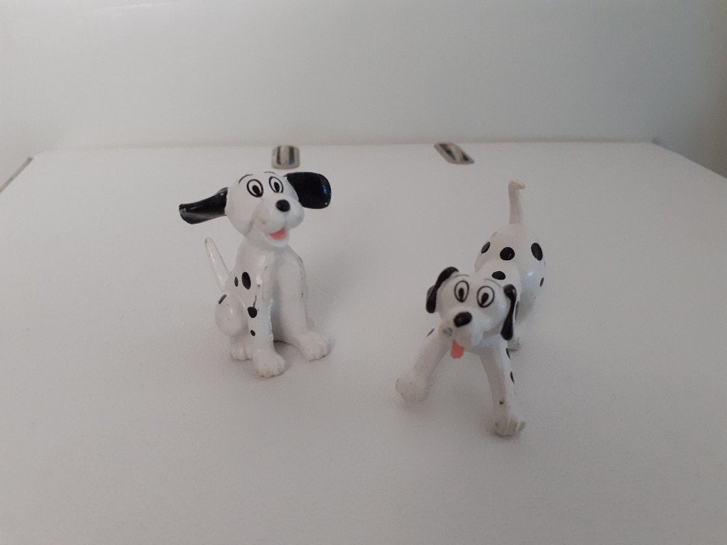 2 dalmatiërs, merk Simba dierfiguren, Verzenden, Gebruikt, Hond of Kat, Beeldje of Figuurtje