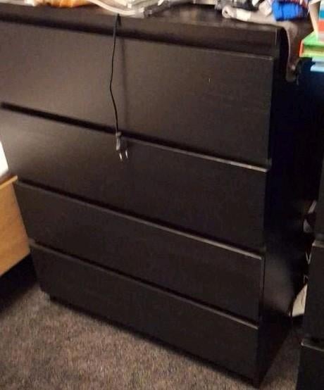 Malm ladekast GERESERVEERD, Ophalen, Gebruikt, 50 tot 100 cm, 3 of 4 laden