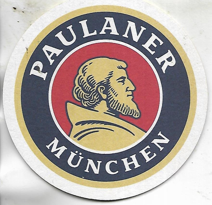 Paulaner München bierviltje, Ophalen of Verzenden, Zo goed als nieuw, Viltje(s), Overige merken