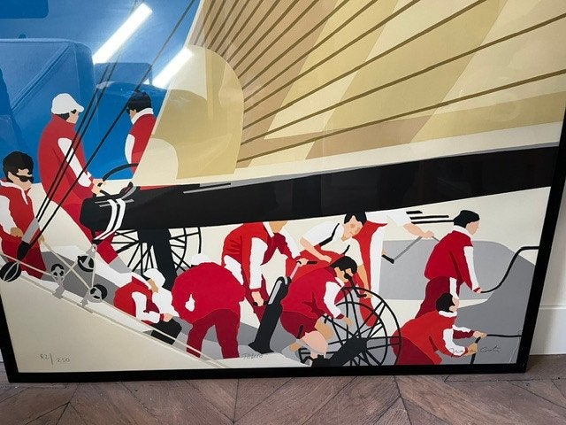 Franco Costa (1934-2015) 'Tokio' zeefdruk, Gelimiteerde oplage, Ophalen, Abstract, Zeefdruk