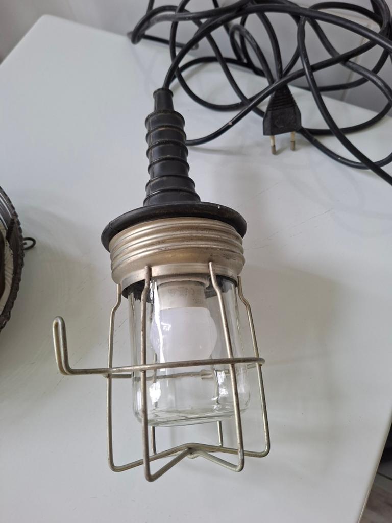 Bouwlamp inclusief lampje., Antiek en Kunst, Ophalen of Verzenden