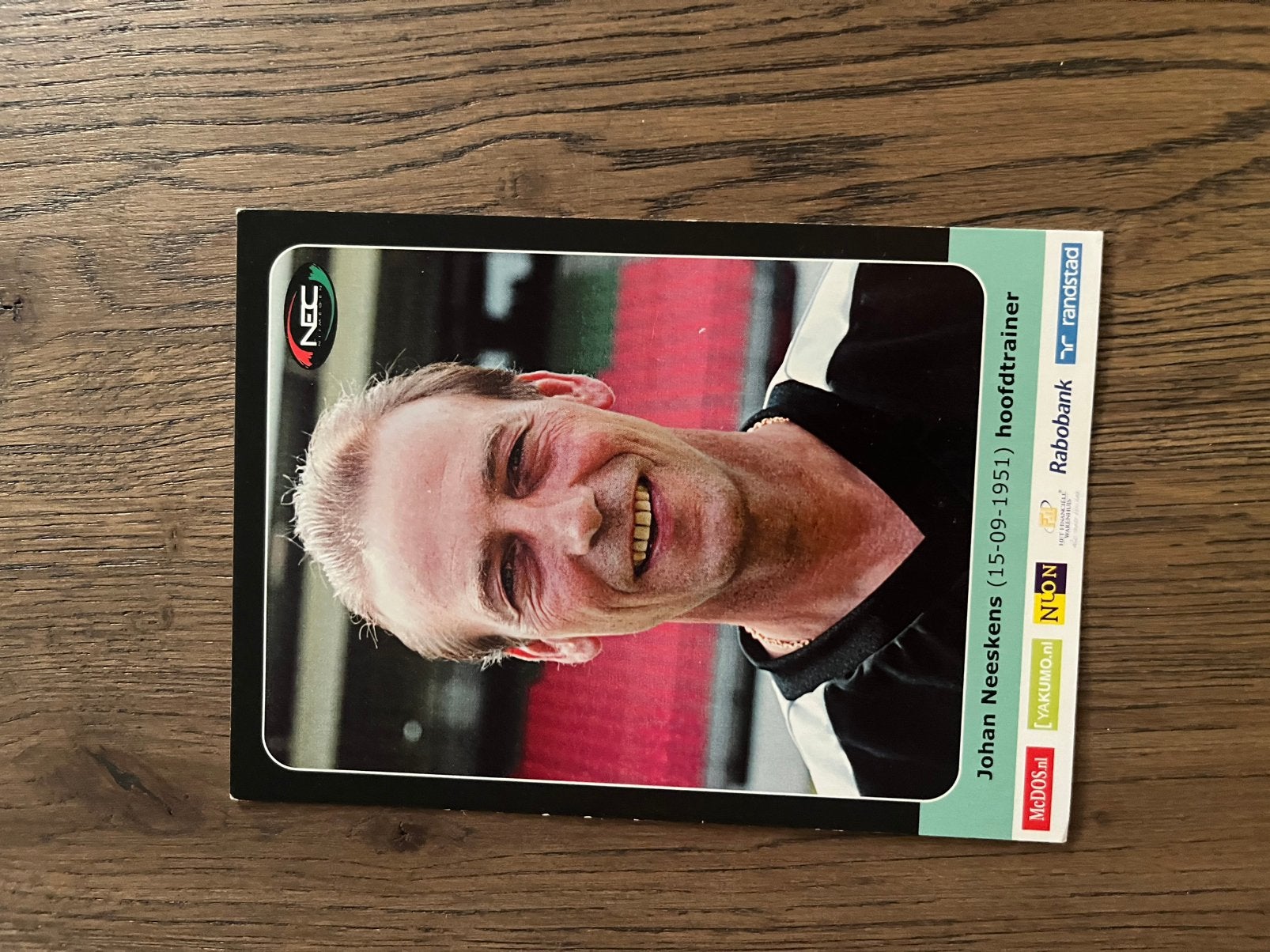 OUDERE FOTOKAART JOHAN NEESKENS, Verzamelen, Ophalen of Verzenden, Zo goed als nieuw, Overige binnenlandse clubs, Spelerskaart