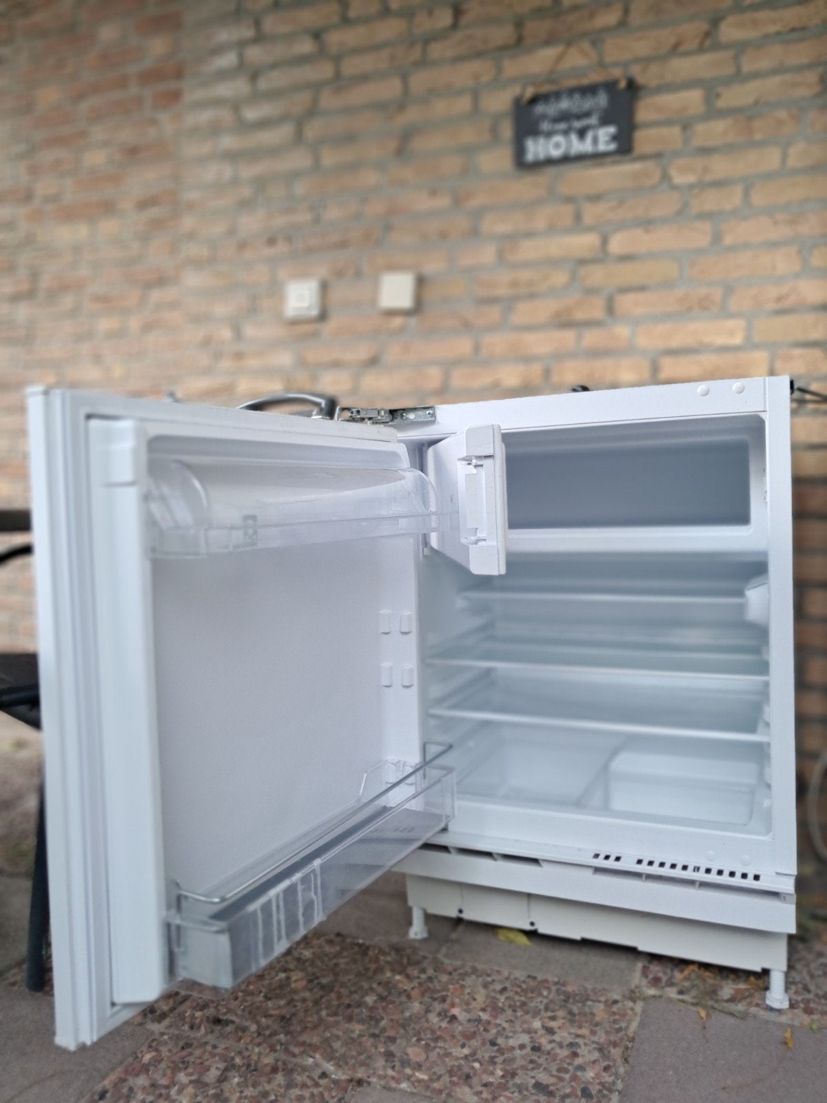 IKEA HUTTRA inbouwkoelkast met vriesvak - 108L + 18L, Ophalen, Gebruikt, Minder dan 85 cm, 100 tot 150 liter