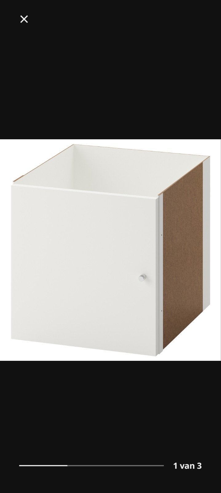 IKEA kallax deuren inzet, Met deur(en), ., Eikenhout, Ophalen of Verzenden
