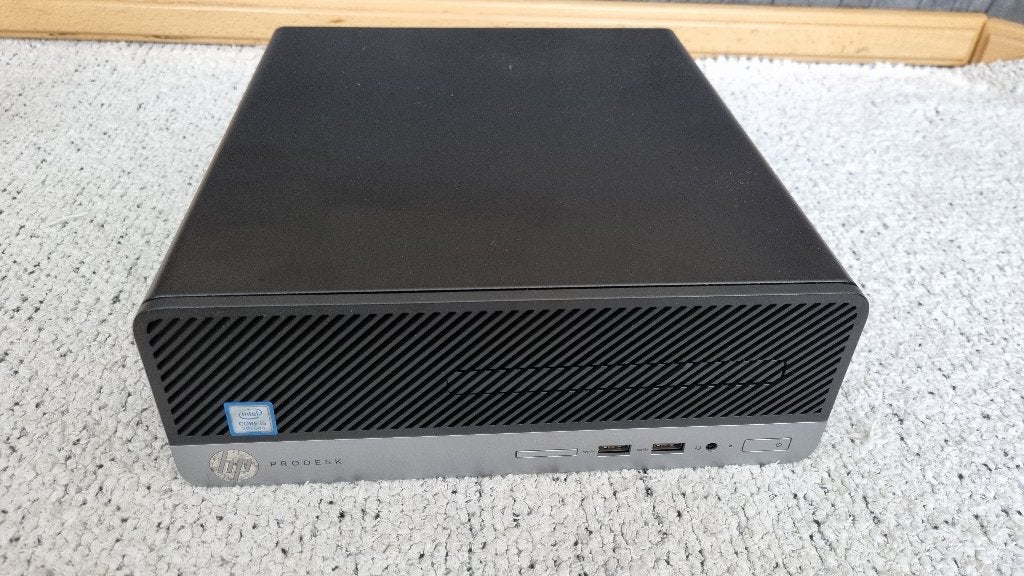 Zeer Nette Stille HP Prodesk 400 G4 SFF Incl Wind 11, Met monitor, 8 GB, Refurbished, Ophalen of Verzenden
