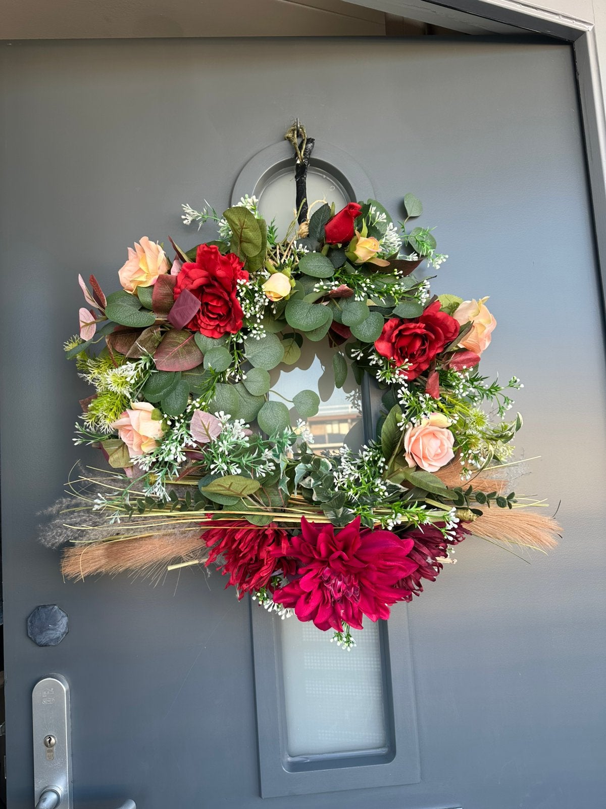 Decoratie krans (kunstbloemen), Ophalen, Zo goed als nieuw