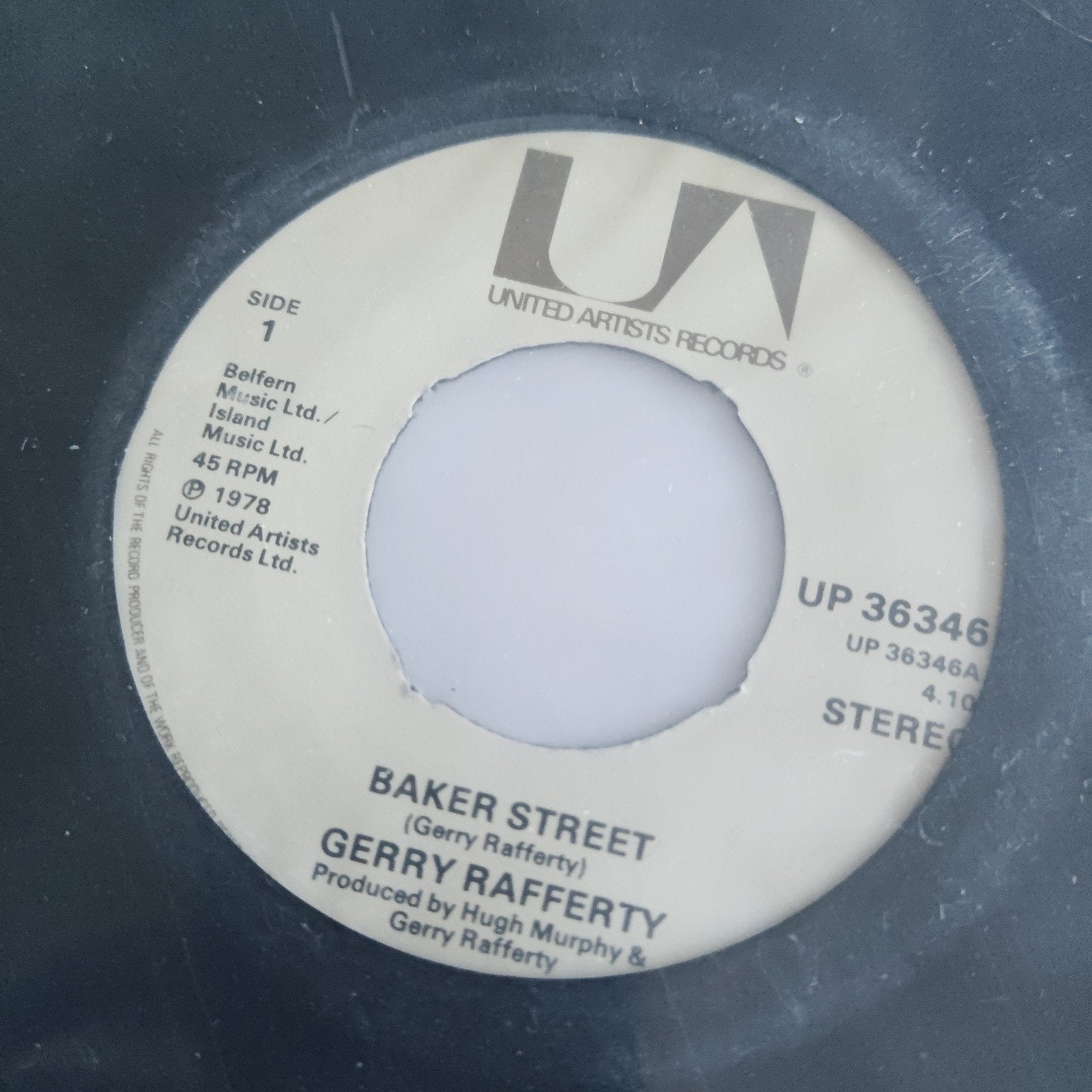 Gerry Rafferty - Baker Street (Vinyl Single 1978), Cd's en Dvd's, Vinyl Singles, Gebruikt, 7 inch, Ophalen of Verzenden, Pop