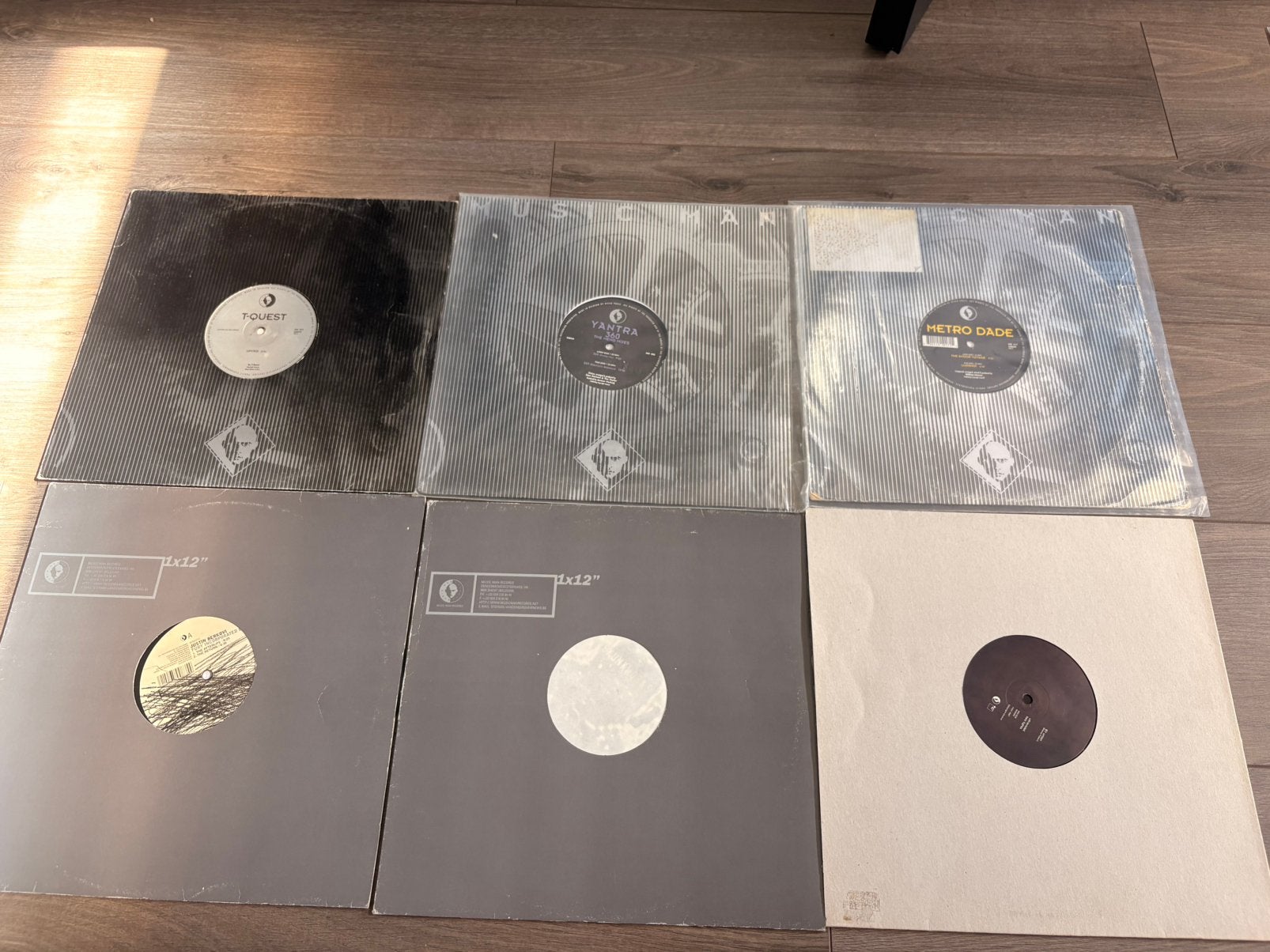 9x Music Man Records, Ophalen, Gebruikt, 12 inch, Techno