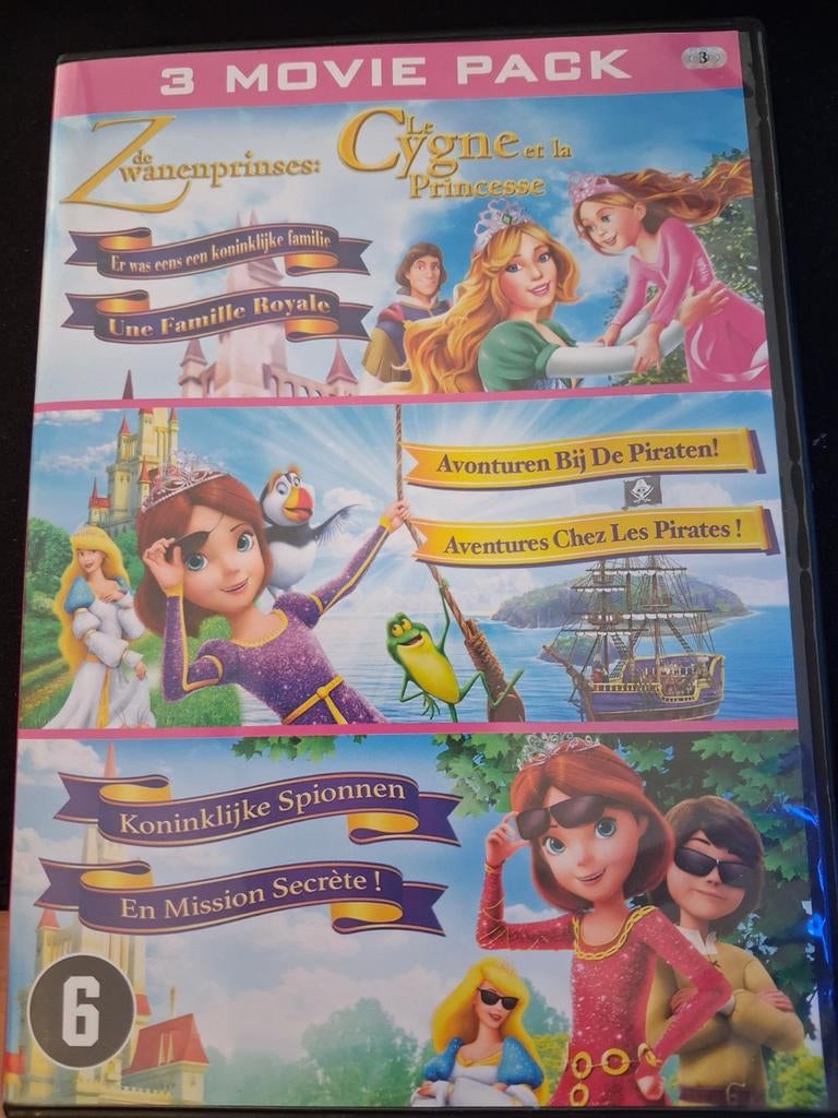 De Zwanenprinses: 3 Movie Pack DVD - Avontuurlijke Films, Cd's en Dvd's, Ophalen, Avontuur, Gebruikt, Boxset