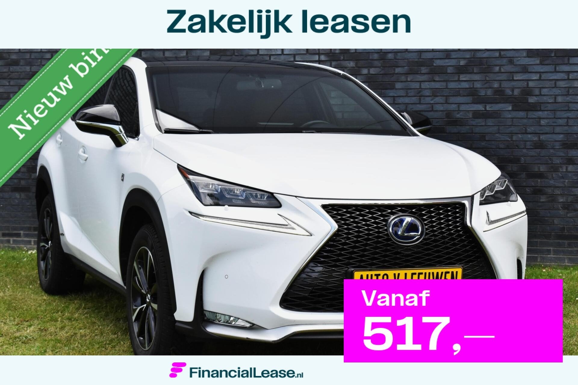 Lexus NX 300h AWD E-Four F Sport PANORAMADAK/VOL LEDER/LED/A, Automaat, Gebruikt, Euro 6, Leder