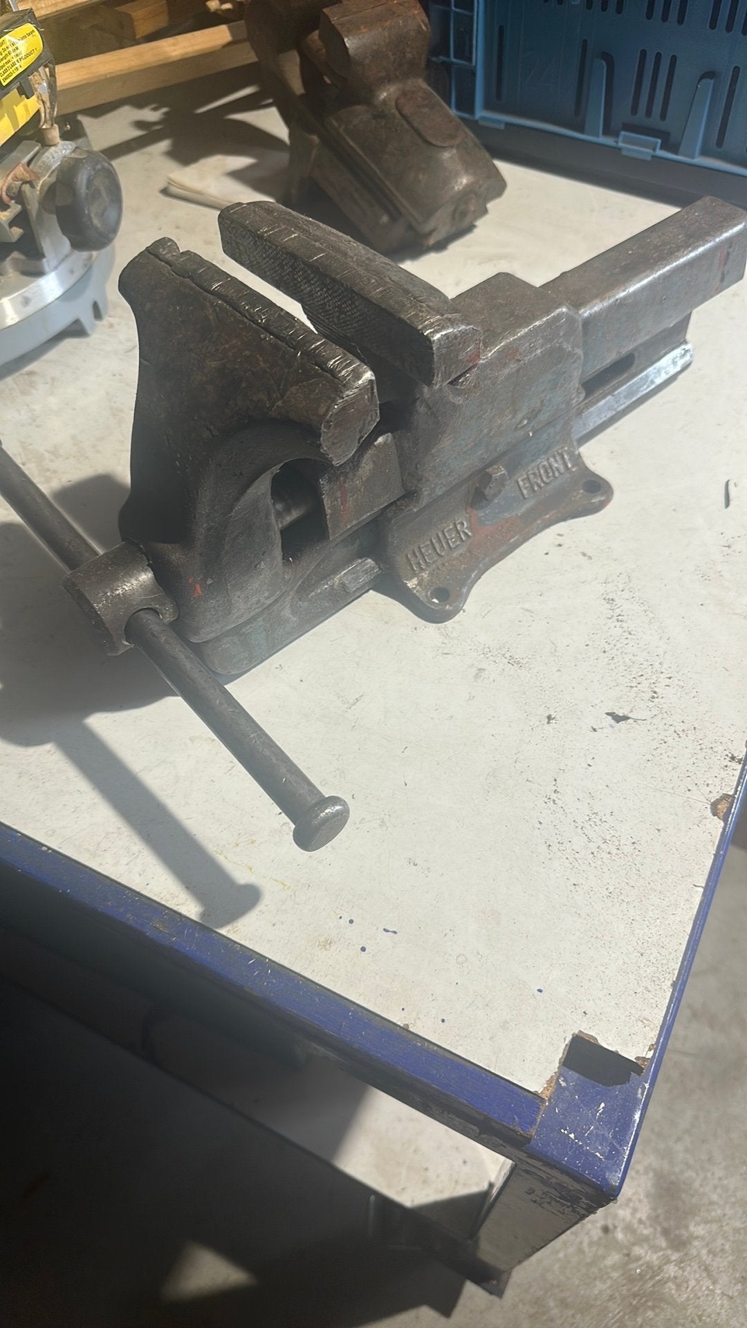 Heuer front bankschroef, Doe-het-zelf en Verbouw, Ophalen, Gebruikt