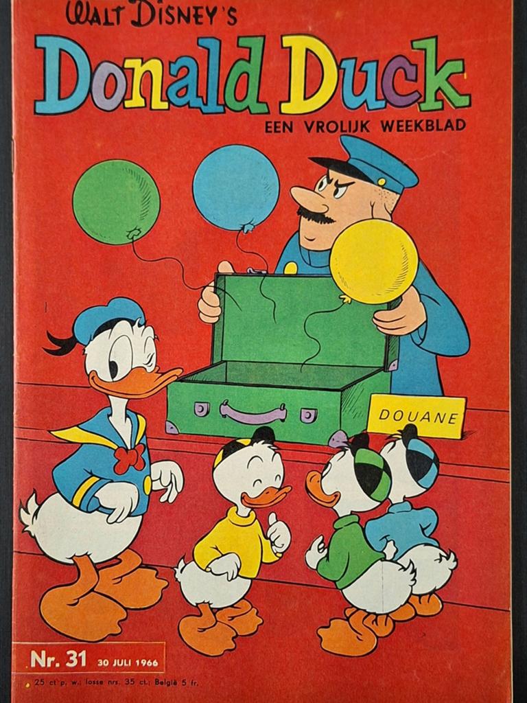 Donald Duck 1966 nr. 31, Boeken, Stripboeken, Eén stripboek, Ophalen of Verzenden, Zo goed als nieuw