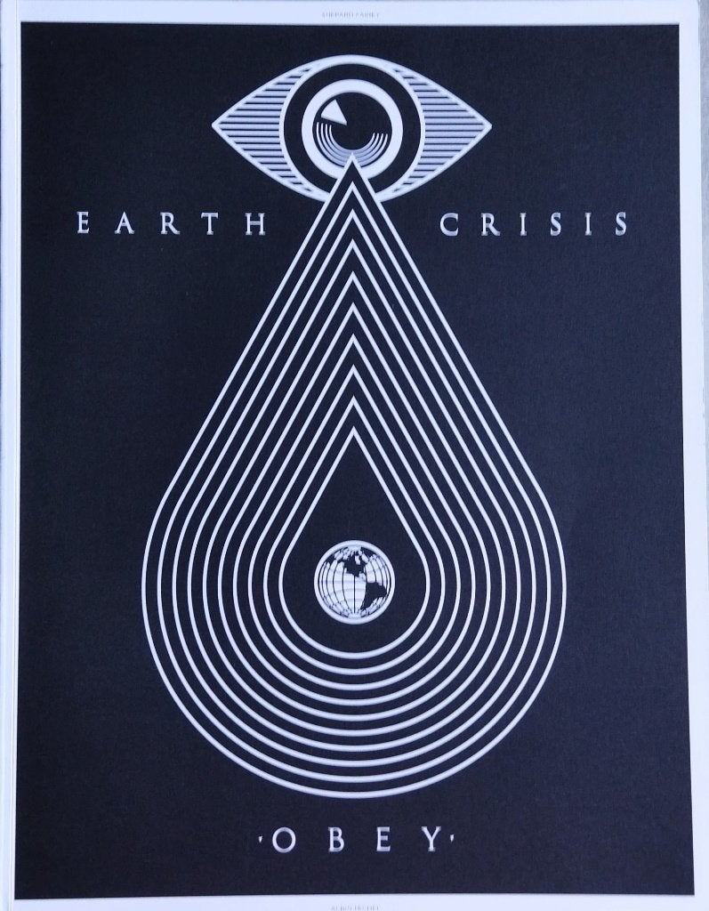 OBEY Earth Crisis Shepard Fairey COP21 Paris, Ophalen of Verzenden