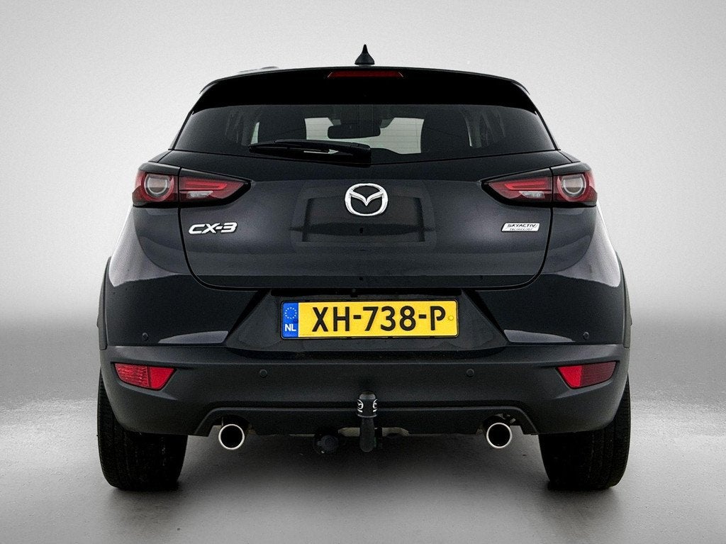 Mazda CX-3 2.0 SkyActiv-G 120 GT-M | TREKHAAK | LEER | CAMER, 4 cilinders, Leder en Stof, Zwart, Origineel Nederlands